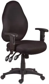 Bürostuhl, Textil, Gestell schwarz, 7201, schwarz